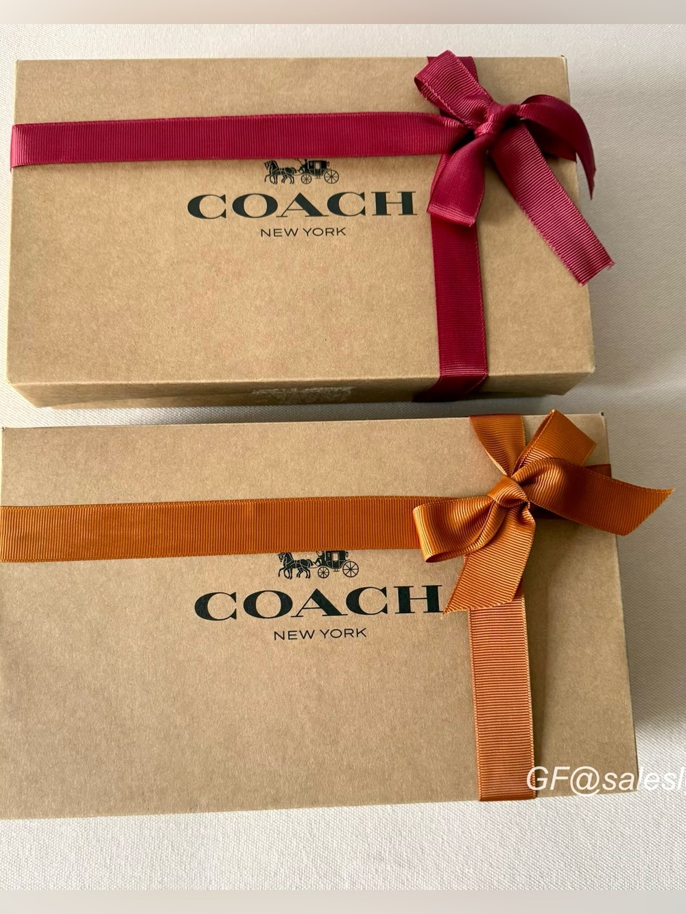 NWT Coach Nolita 19 Cherry Print Tan/Gold Graduation Gift Set+One Chain Extender - Picture 12 of 15